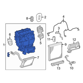 Toyota OE - HVAC Heater Core Case Assembly