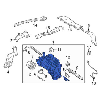Toyota OE - Rear HVAC Unit Case Assembly