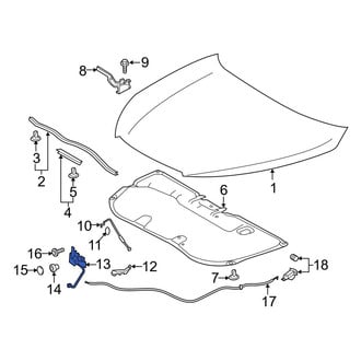 Toyota OE - Front Hood Latch