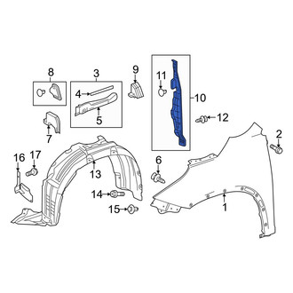 Toyota OE - Front Right Fender Filler Panel