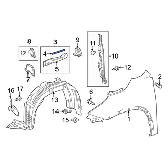 Toyota OE - Fender Liner Seal