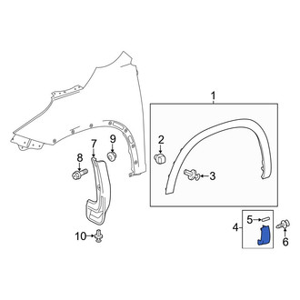 Toyota OE - Front Right Fender Molding