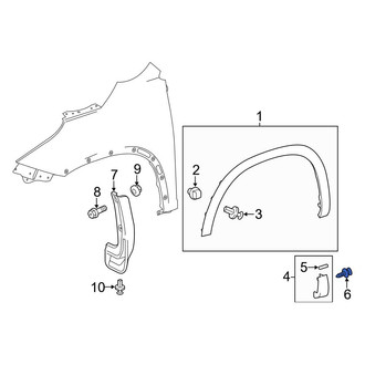 Toyota OE - Fender Molding Retainer