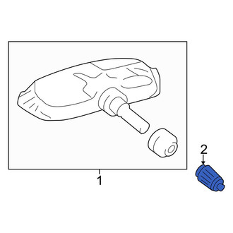 Toyota OE - Tire Pressure Monitoring System (TPMS) Valve Stem Cap