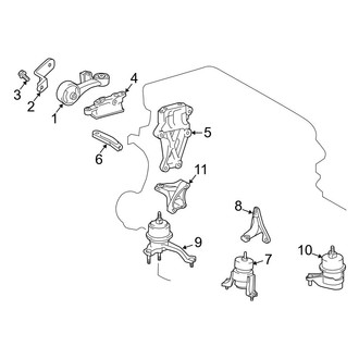 Toyota OE - Engine / Transaxle - Engine & Transmission Mounting (2.7L)