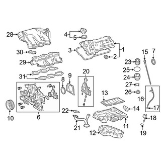 Toyota OE - Engine / Transaxle - Engine Parts (LE / LE Plus / Limited / SE / XLE)