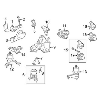 Toyota OE - Engine / Transaxle - Engine & Transmission Mounting (LE / LE Plus / Limited / XLE)