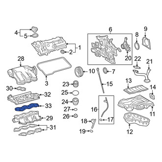 Toyota OE - Upper Engine Intake Manifold Gasket