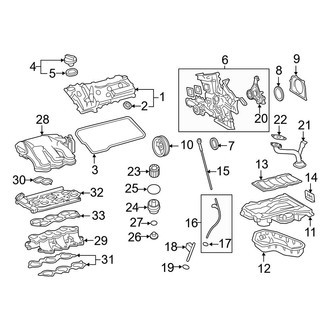 Toyota OE - Engine / Transaxle - Engine Parts (Hybrid LE / Hybrid Limited / Hybrid XLE)