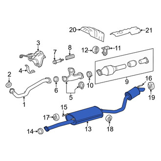 Toyota OE - Exhaust Muffler