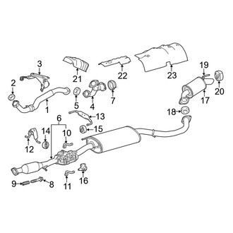Toyota OE - Exhaust System - Exhaust Components (Hybrid Limited)