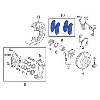Toyota OE - Front Disc Brake Pad Set