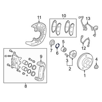 Toyota OE - Front Wheel Bearing Snap Ring
