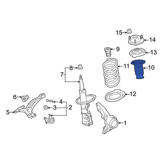 Toyota OE - Front Suspension Shock Absorber Bellows