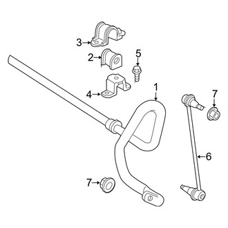 Toyota OE - Front Suspension - Stabilizer Bar & Components