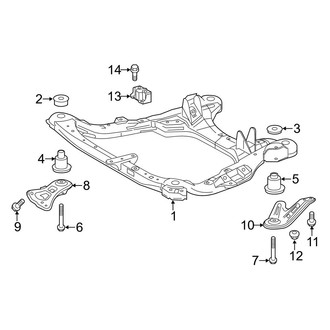 Toyota OE - Front Suspension - Suspension Mounting