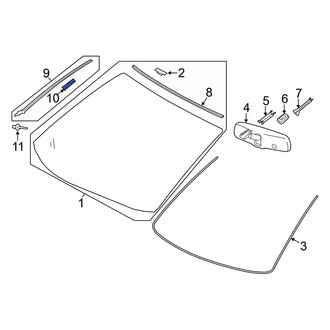 Toyota OE - Windshield Molding Clip