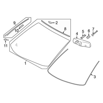 Toyota OE - Windshield - Glass
