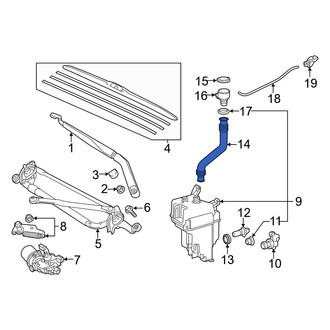 Toyota OE - Front Washer Fluid Reservoir Filler Pipe