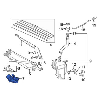 Toyota OE - Front Wiper Motor