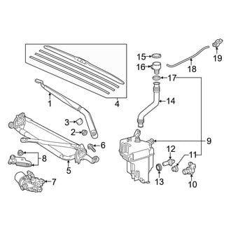 Toyota OE - Windshield - Wiper & Washer Components