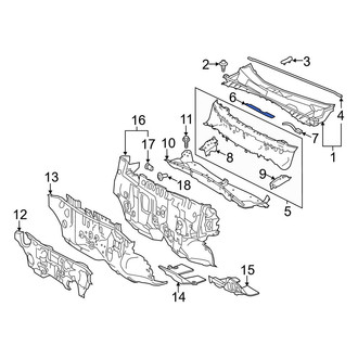 Toyota OE - Front Left Cowl Insulator