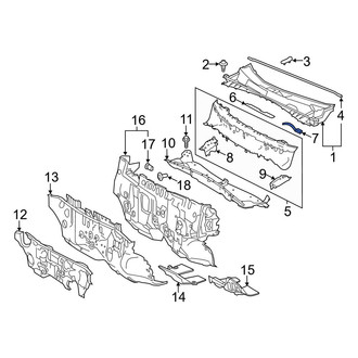 Toyota OE - Front Cowl Insulator