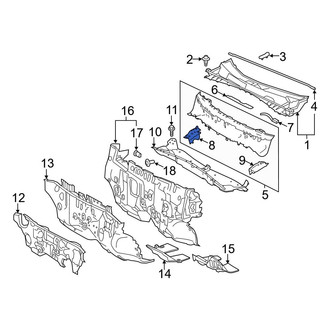 Toyota OE - Front Right Cowl Plenum Panel