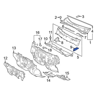 Toyota OE - Front Left Cowl Plenum Panel