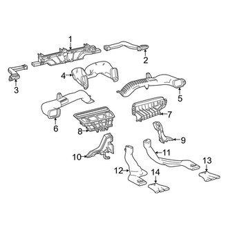 Toyota OE - Instrument Panel - Ducts