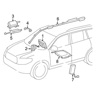 Toyota OE - Restraint Systems - Air Bag Components (Air Bags)