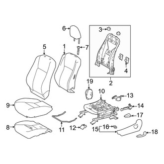 Toyota OE - Seats & Tracks - Driver Seat Components (Manual)