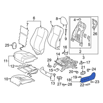 Toyota OE - Front Left Seat Switch Panel