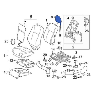 Toyota OE - Front Left Headrest