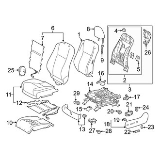 Toyota OE - Seats & Tracks - Driver Seat Components (Power)