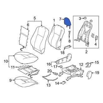 Toyota OE - Front Right Headrest
