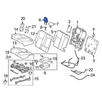 Toyota OE - Center Headrest
