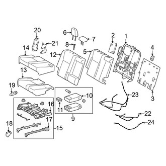 Toyota OE - Seats & Tracks - Second Row Seats (Right Side, W/O Captains Chairs)
