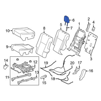 Toyota OE - Center Left Headrest