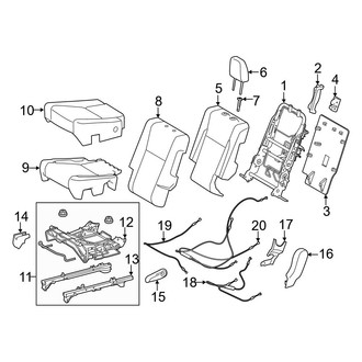 Toyota OE - Seats & Tracks - Second Row Seats (Left Side, W/O Captains Chairs)
