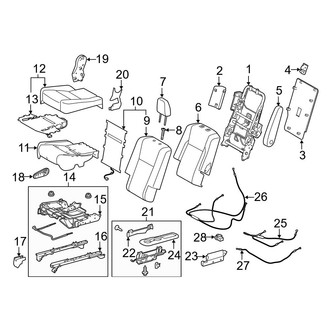 Toyota OE - Seats & Tracks - Second Row Seats (With Captains Chairs)