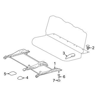 Toyota OE - Seats & Tracks - Third Row Seats (Seat Mount & Components)