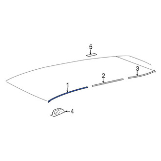 Toyota OE - Front Left Roof Drip Molding