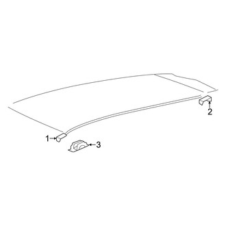Toyota OE - Roof - Exterior Trim (With Panoramic Roof)