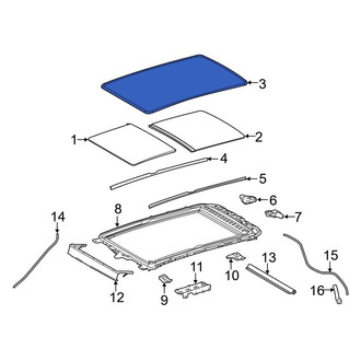 Toyota OE - Sunroof Seal