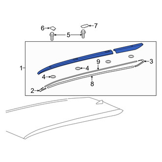 Toyota OE - Right Roof Luggage Carrier Side Rail