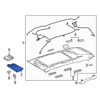 Toyota OE - Left Sun Visor