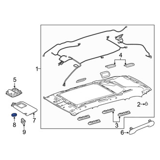 Toyota OE - Sun Visor Cap