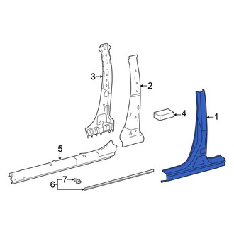 Toyota OE - Left Body B-Pillar and Rocker Panel