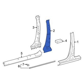 Toyota OE - Left Body B-Pillar Reinforcement